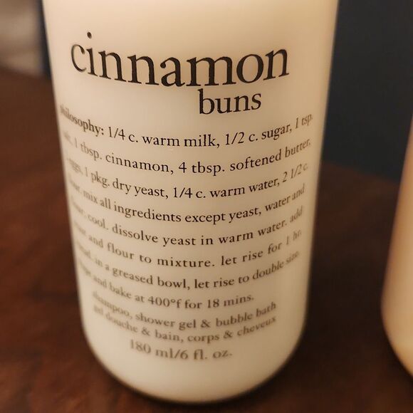 Philosophy Christmas Cookies & Cinnamon Buns 3-in-1 6oz Bottles NEW - Picture 3 of 5